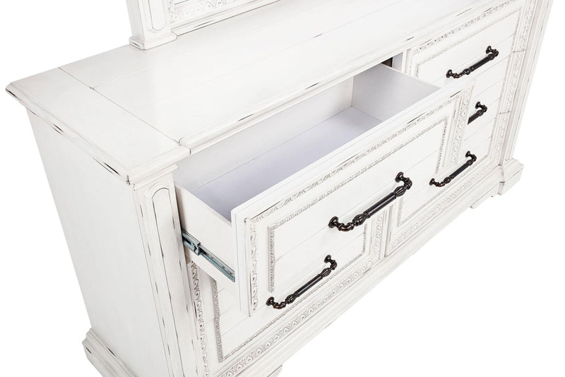 McKinney 6-drawer Bedroom Dresser Cabinet Vintage White
