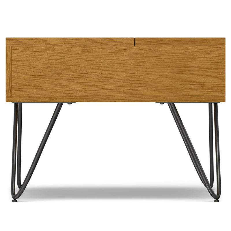 Hunter - Lift Top Coffee With Hidden Storage - Oak