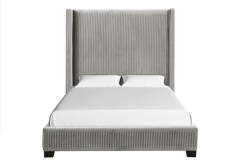 Upholstered Bed, Space-Saving Design