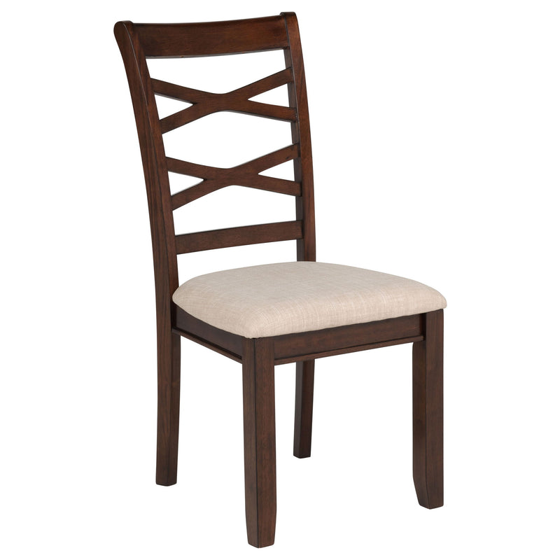 Verety - 5 Piece Round Dining Set With Chairs - Dark Brown