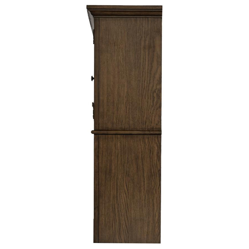 Hartshill - 2-Door Hutch With Shelves - Burnished Oak