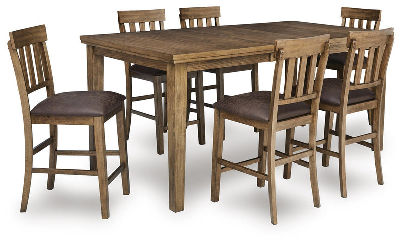 Urbinforte - Counter Height Extension Dining Table Set