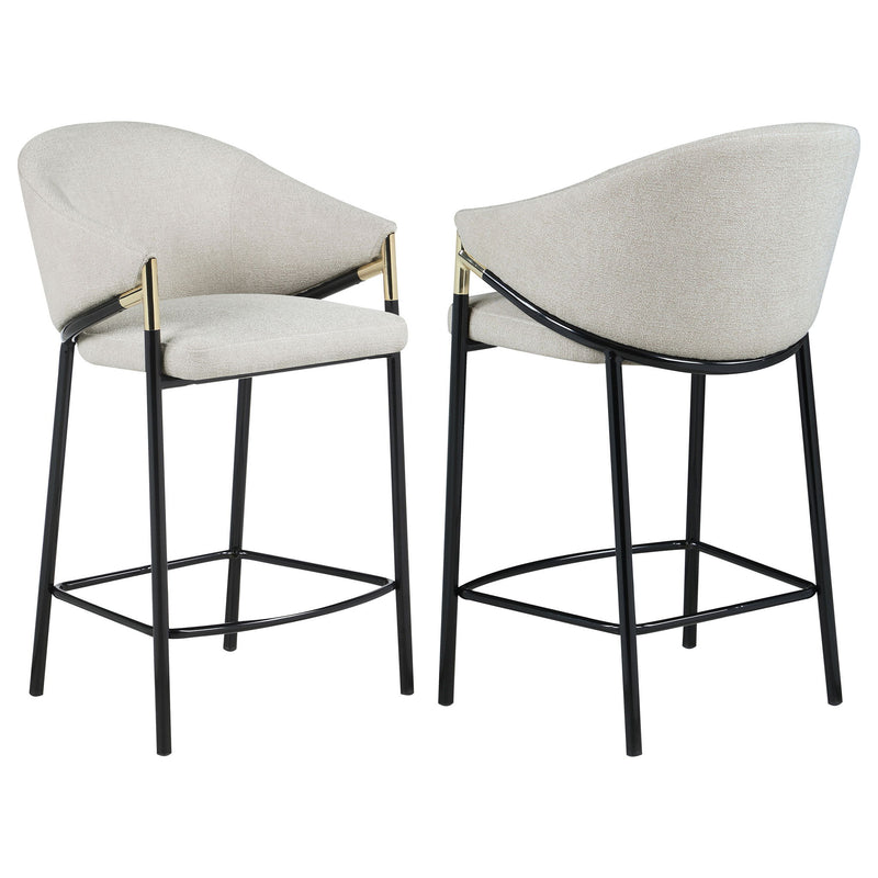 Sloped Arm Bar Stools (Set of 2)
