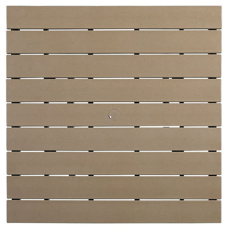 Fairen Trail - Square Counter TBL w/Umb OPT - Black / Driftwood