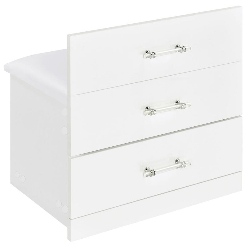 Ayuba - 3 Drawer Makeup Vanity Table With Mirror And Stool