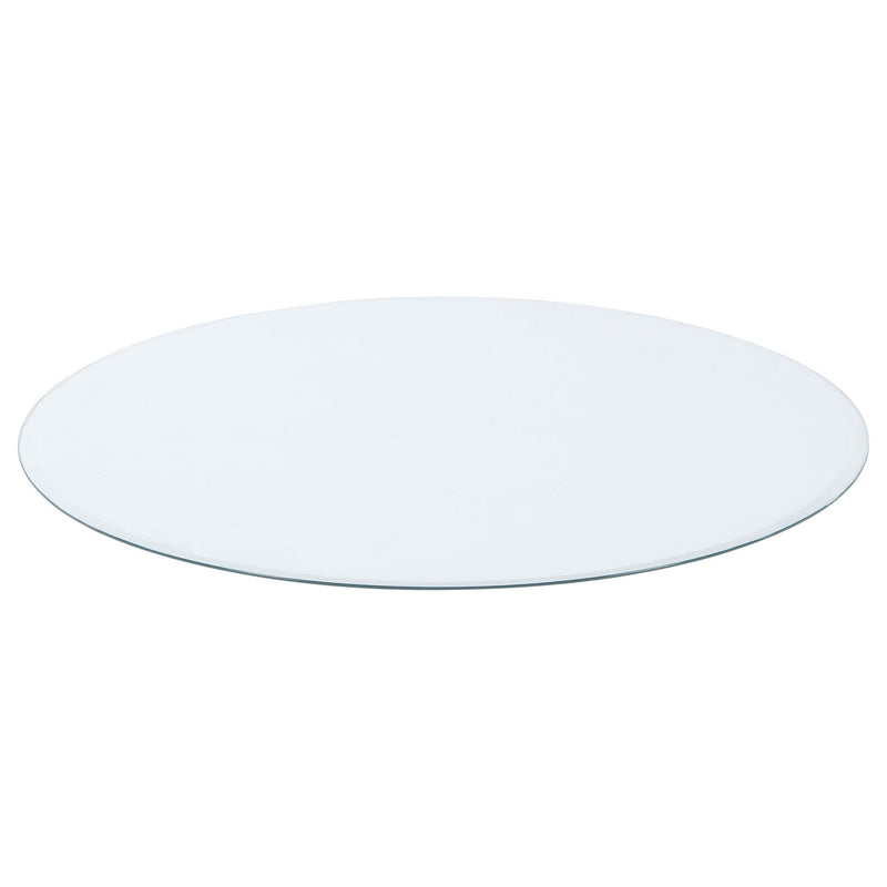 25-inch 8mm Round Clear Tempered Glass Top