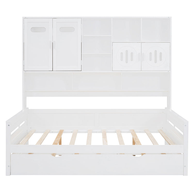 Daybed & All-In-One Cabinet And Shelf