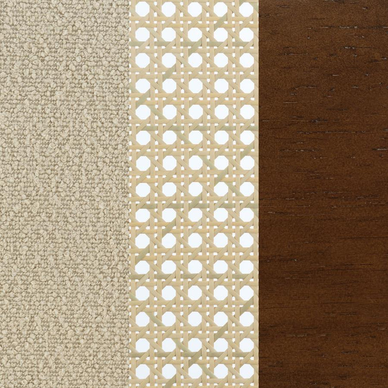 Rayo - Rattan Cane Back Accent Chair With Padded Seat