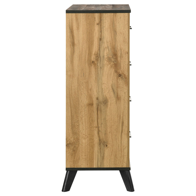 Georgina - 4 Drawer Bedroom Chest - Natural Wood