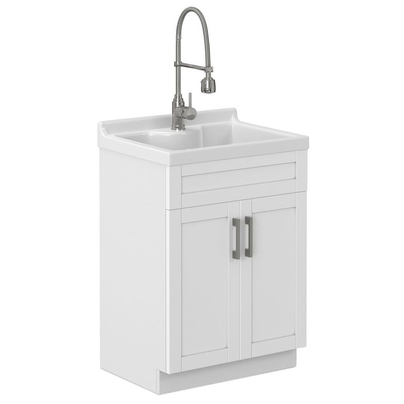 Hennessy - Deluxe Laundry Utility Sink And Cabinet