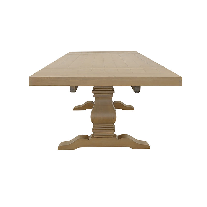Allende - Extension Dining Table With Double Pedestal Base - Honey