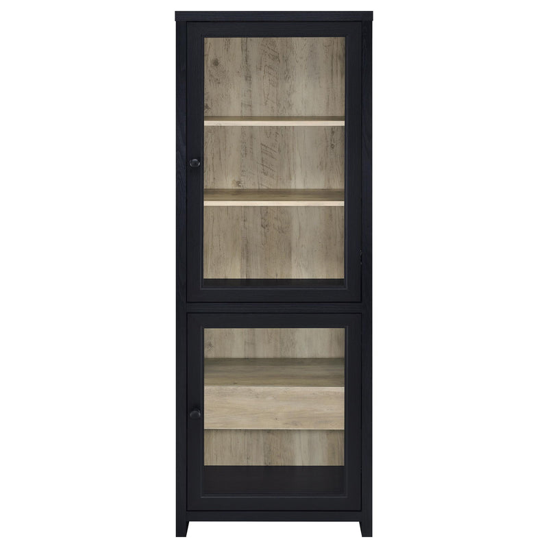 Denison 3-piece Entertainment Center 79-inch TV Stand Black