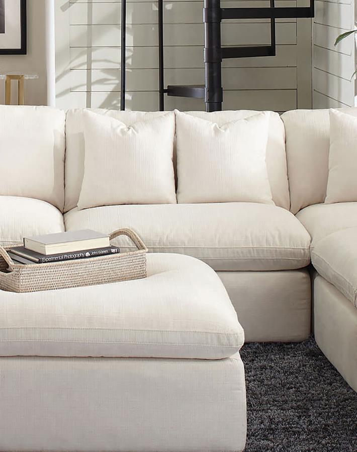 Hobson - Upholstered Armless Chair - Ivory