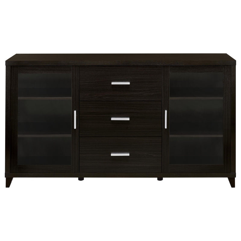 Lewes 2-door Engineered Wood 60-inch TV Stand Cappuccino