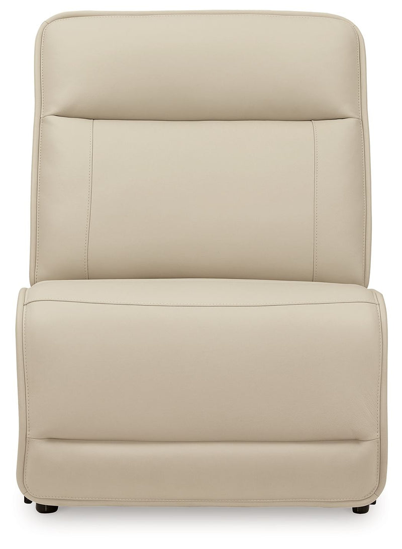 Double Deal - 4-Piece Power Reclining Sectional - Almond