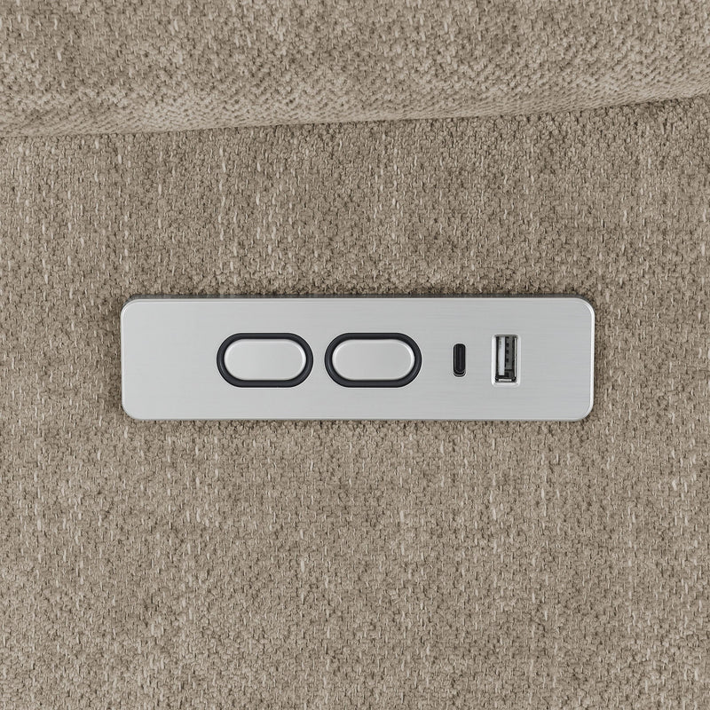 Beca - Upholstered Power Lift Recliner With Cupholders And USB Charging