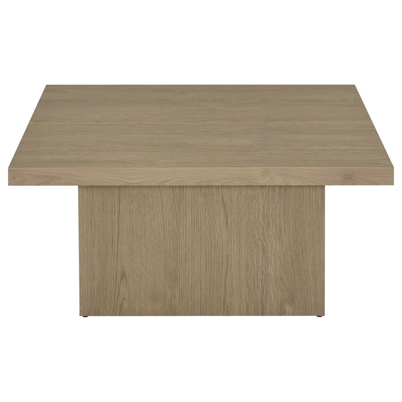 Eldridge - Coffee Table Set With Chunky Square Tops