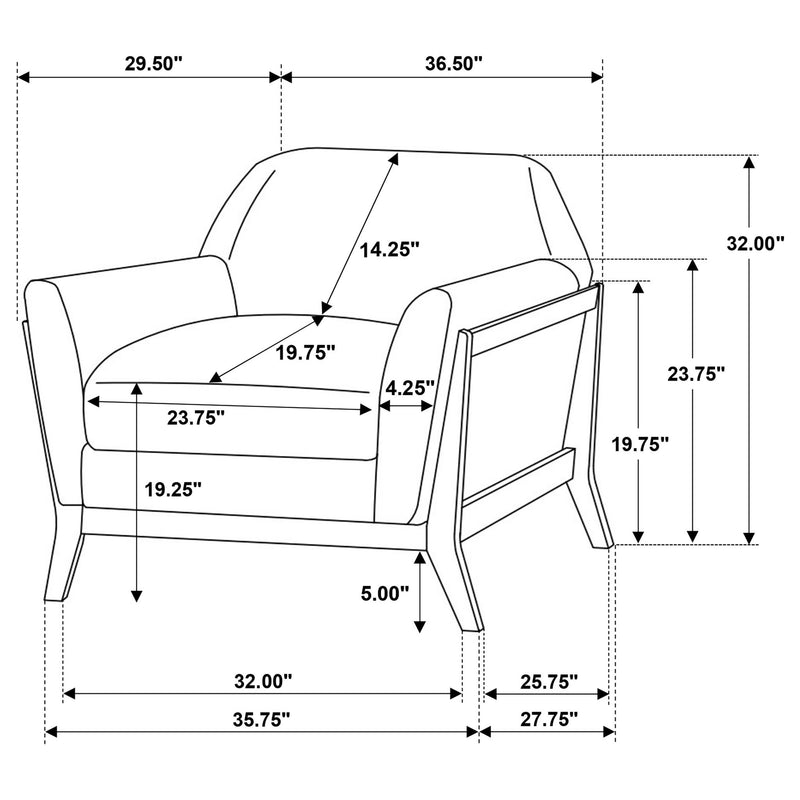 Caspian - Sofa Set With Flared Arms