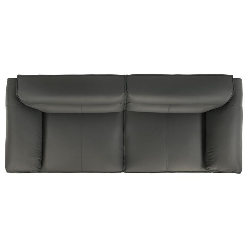 Buxton - Top Grain Leather Upholstered Sofa