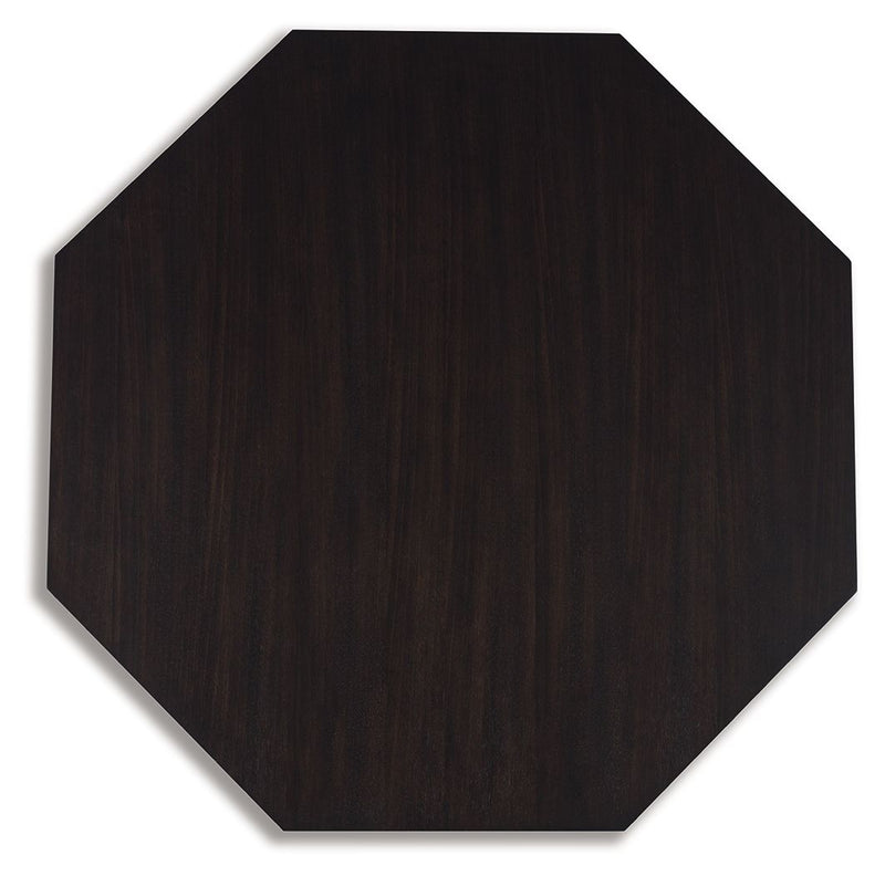 Chasinfield - Octagon Coffee Table - Dark Brown