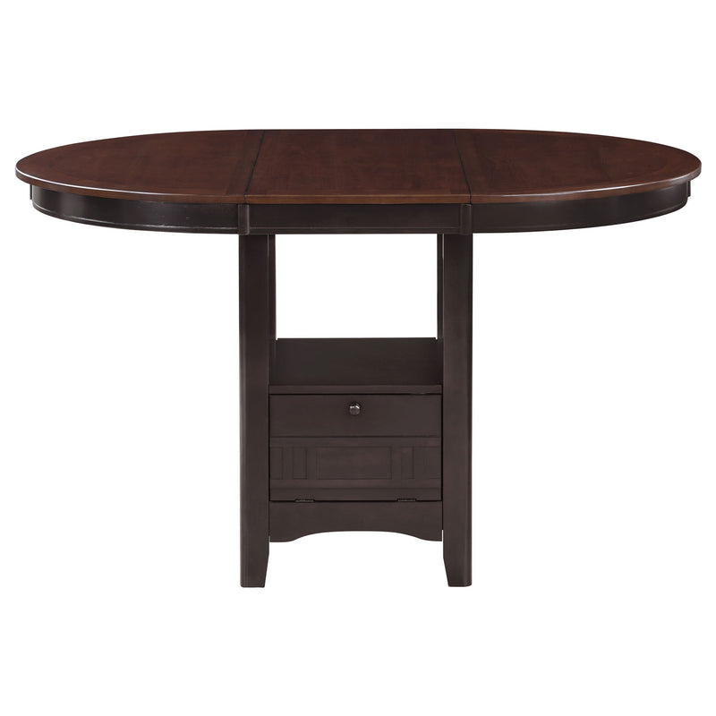 Avonlea - 5 Piece Set With Round Table And Upholstered Chairs - Chestnut
