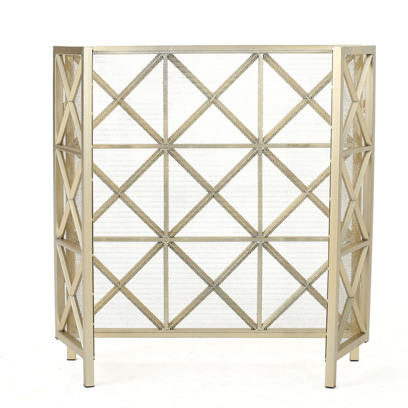 Margaret - 3 Panel Fireplace Screen Iron