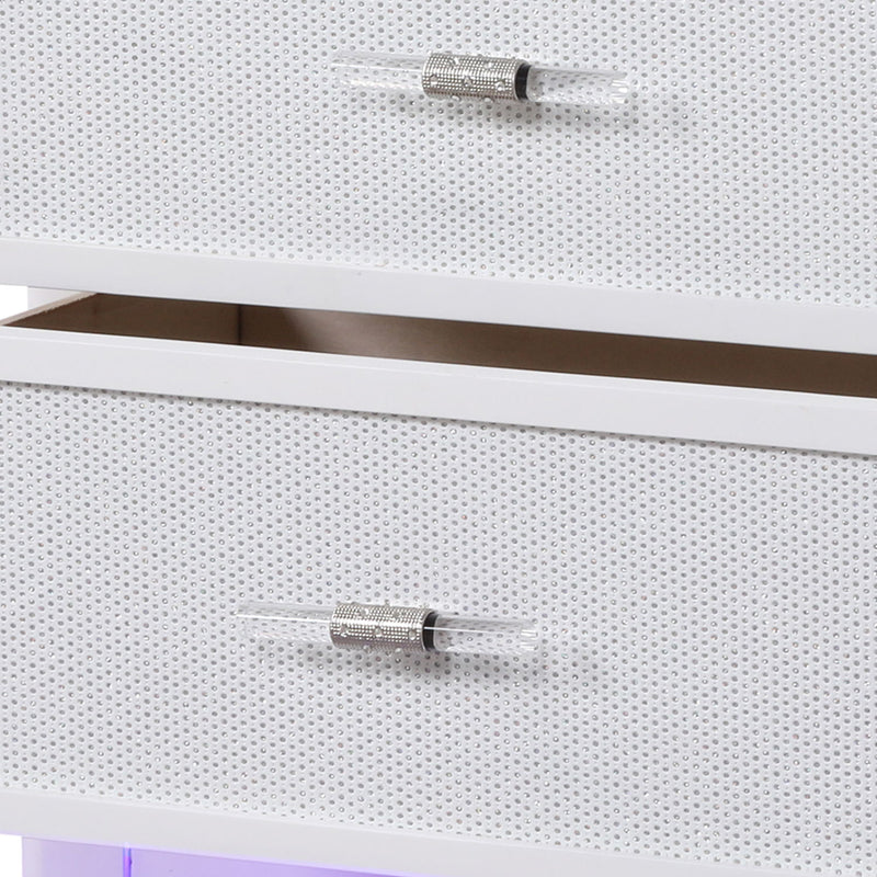 Opium - 2 Drawer Nightstand - White