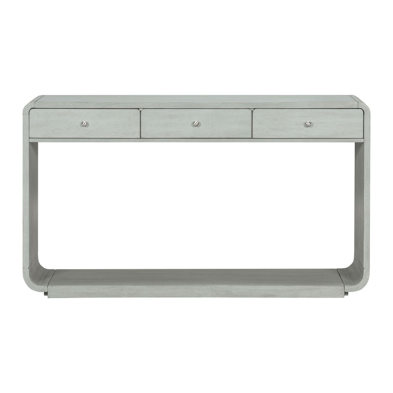 Console Table With 3 Drawers And Display Shelf