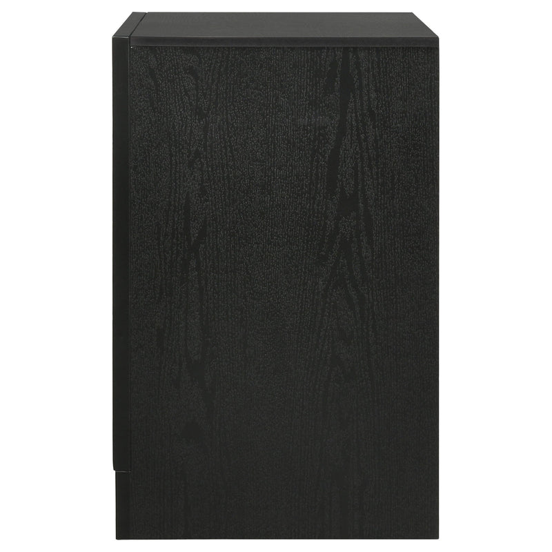 Transitional 2 Drawer Nightstand With Hidden Jewelry Tray