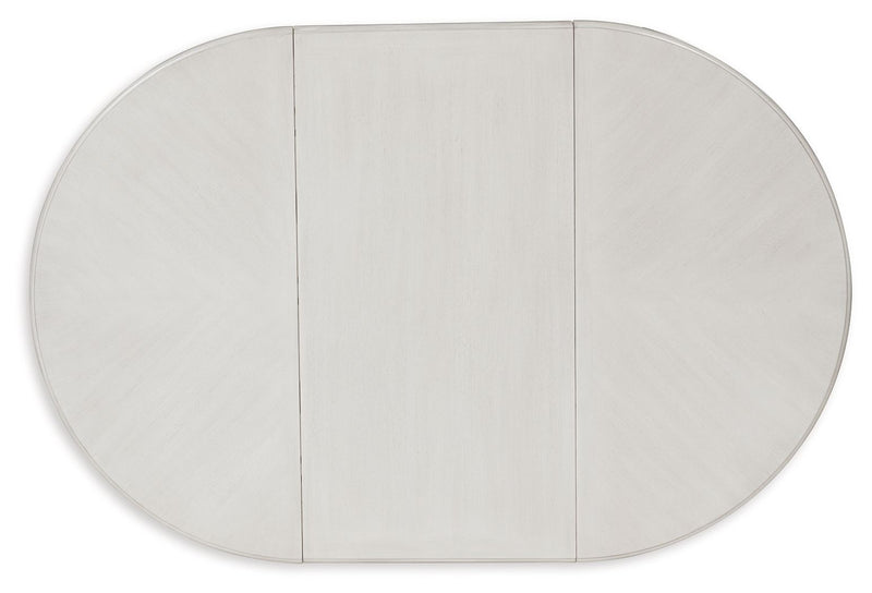 Montelaine - Oval Dining Room Extension Table - Antique White