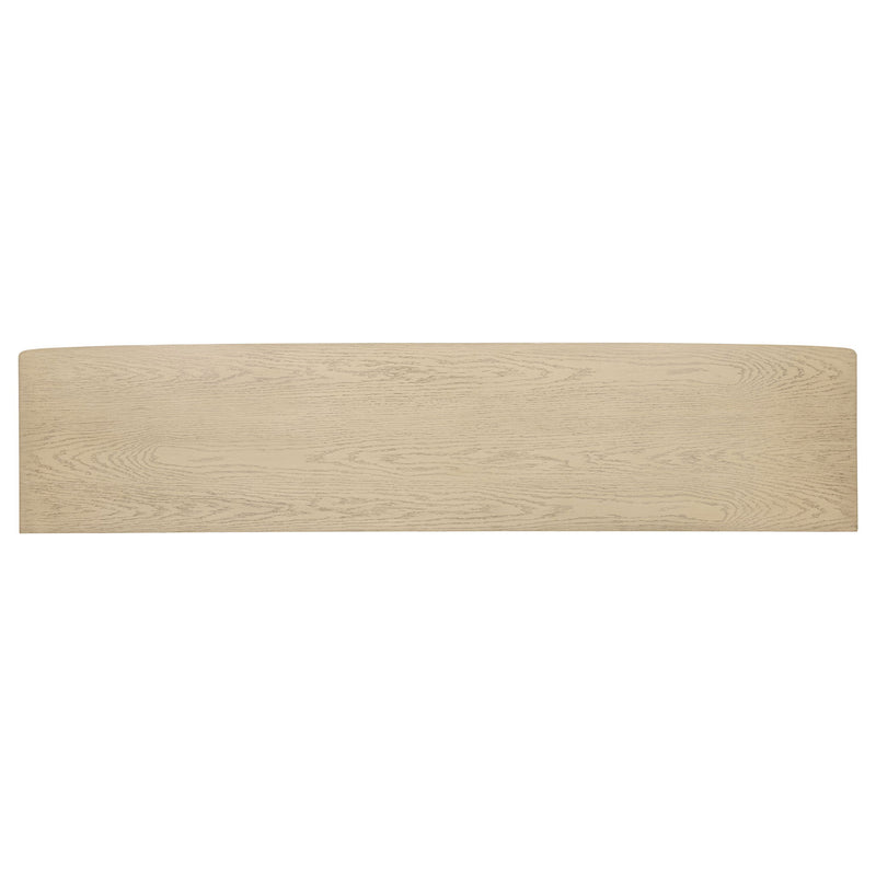 Kimpton - 4 Door Cane TV Stand Media Console - Beige