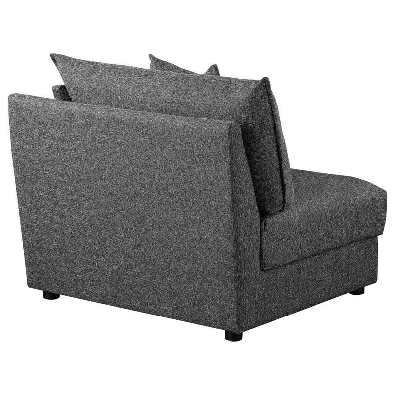 Sasha - Upholstered RAF Chair - Barely Black