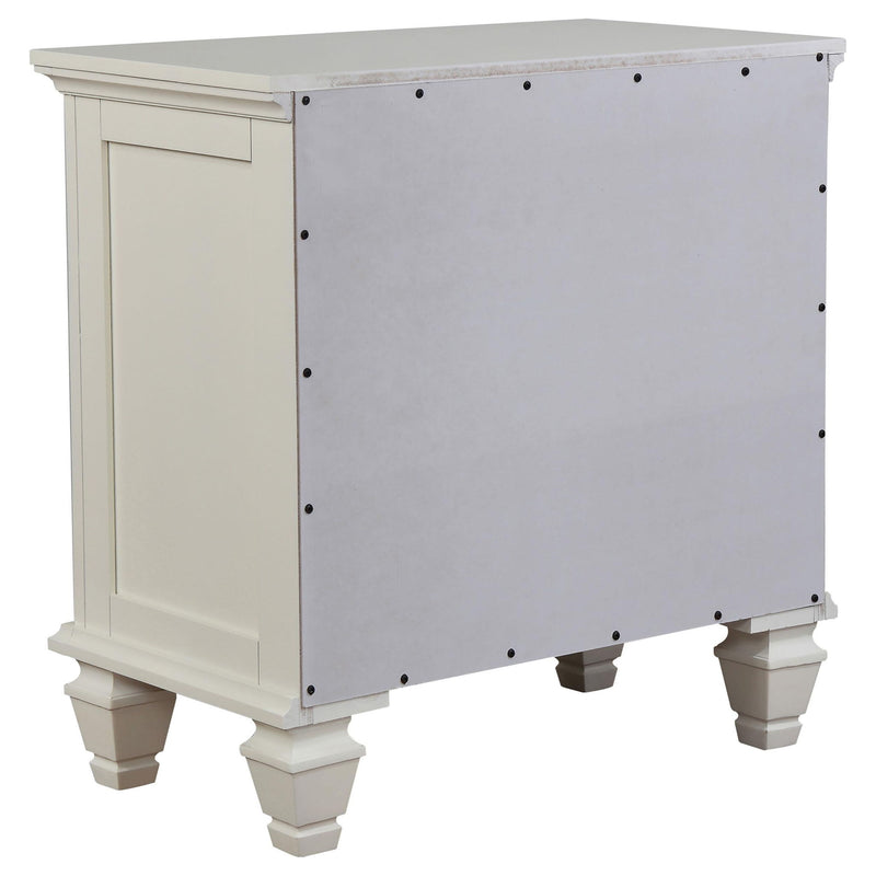 Sandy Beach 5-piece Queen Bedroom Set Cream White