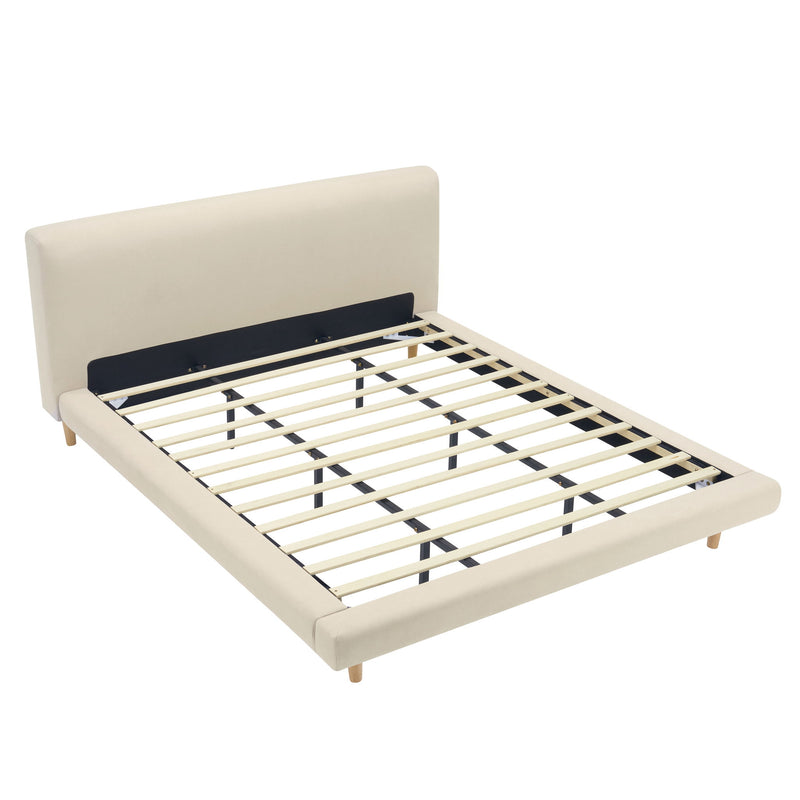 Chunky - California King Bed Frame - Beige