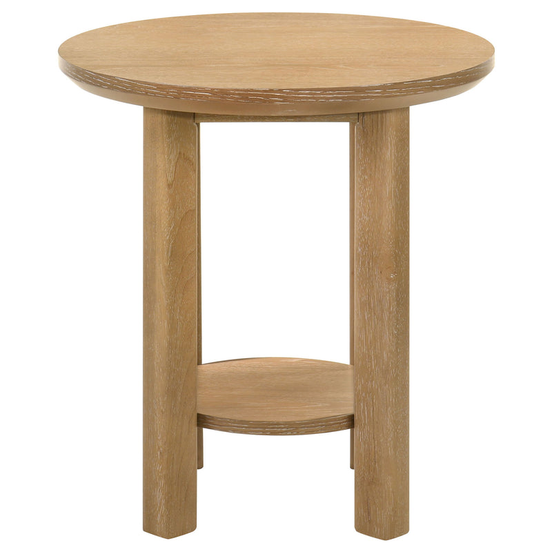 Crispin - Round Table With Lower Shelf