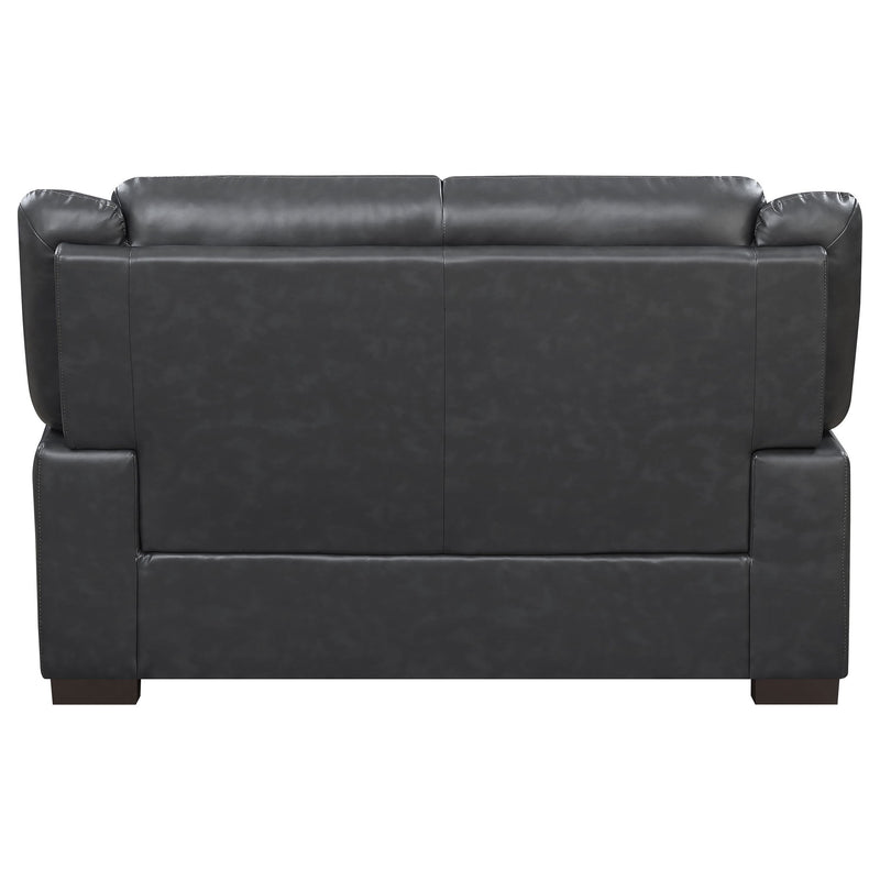 Jacob - Loveseat With Pillow Top Arms Upholstery - Gray