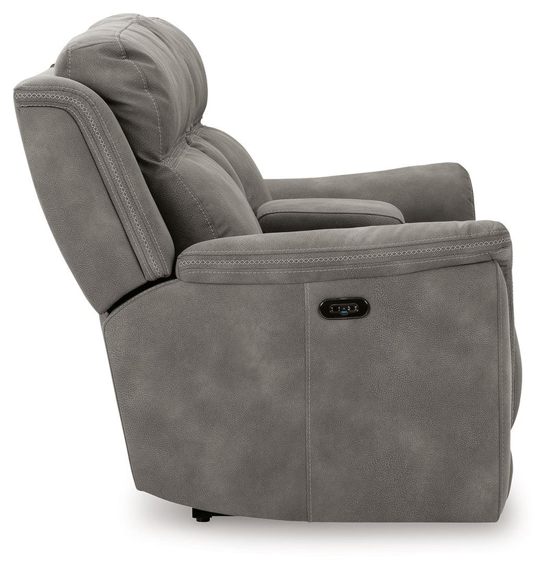Next-Gen Durapella - Reclining Power Loveseat With Console
