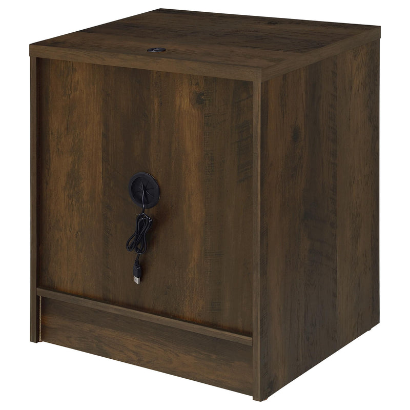 Geary - 2 Drawer Nightstand With LED Lights And USB Charging Ports