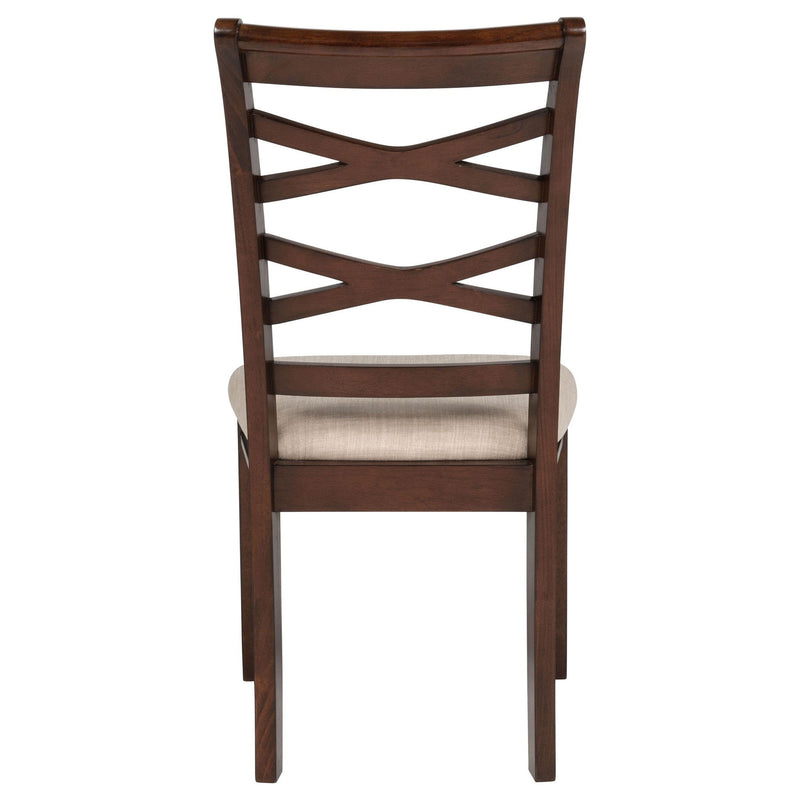 Barton 5-piece Round Wood Dining Table Set Dark Brown