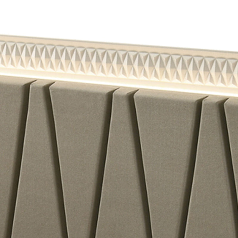 Stanley - Bed With LED Upholstered Headboard