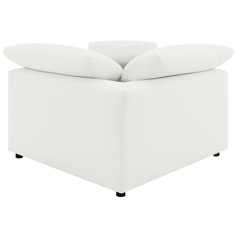 Raleigh - Boucle Upholstered Corner Chair - Ivory