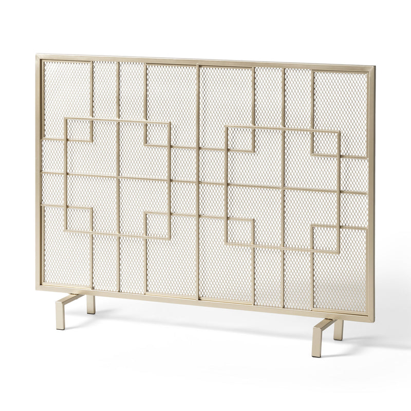 Dorothy - Modern Single Panel Iron Fire Screen