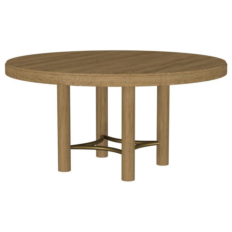 Arini - 60" Round Wood Dining Room Table - Sand Wash
