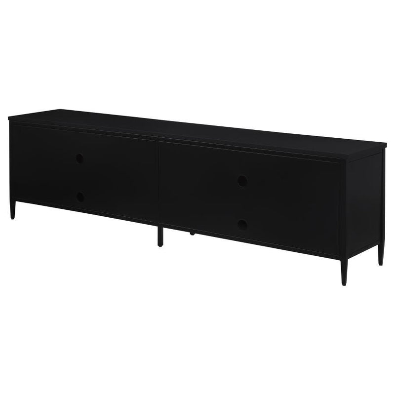Amherst - 78" 4-Door Metal TV Stand Media Console - Black