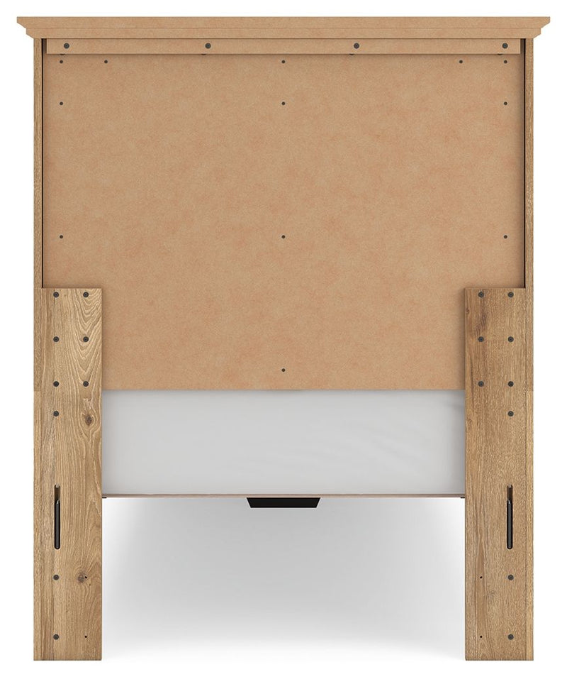 Makidern - Panel Storage Bed With Storage Footboard