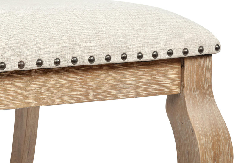 Brockway Upholstered Arm Chair Barley Brown (Set of 2)