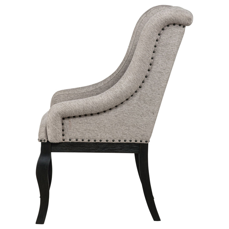 Kinzler - Arm Chair (Set of 2) - Tan / Black