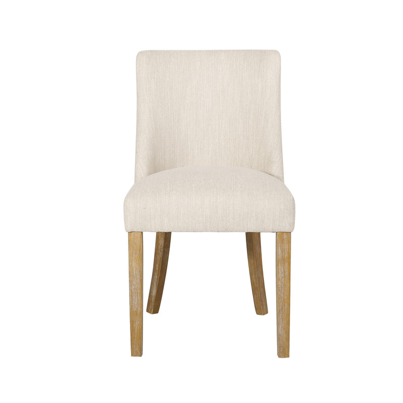 Classic Fabric Dining Chair (Set of 2) - Beige