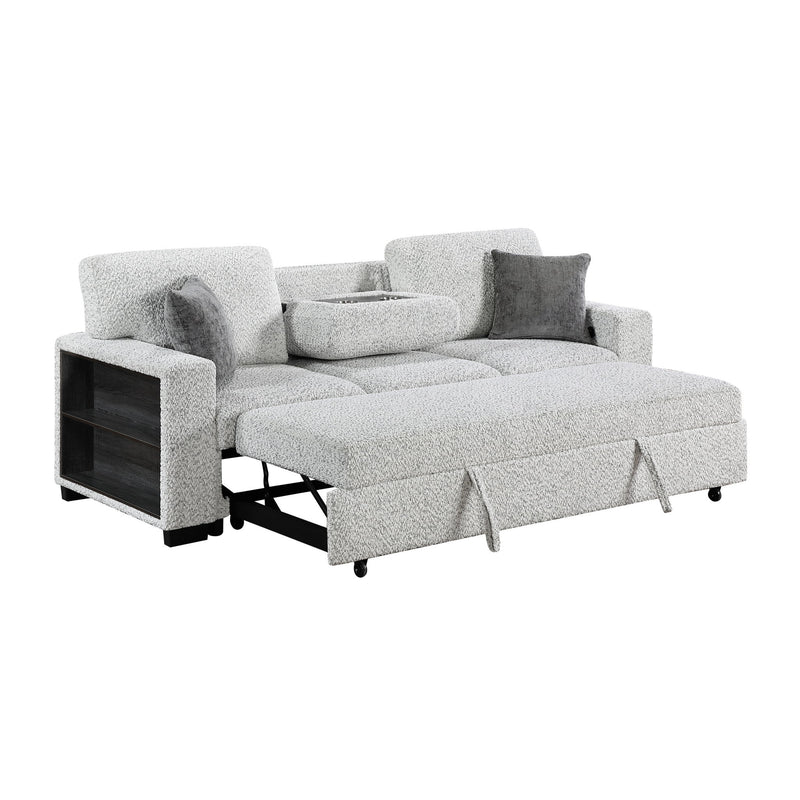 Prato - Sofa With Pull Out Sleeper And USB - Gray