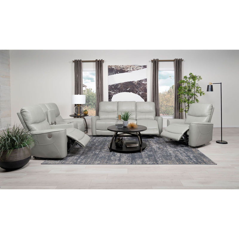 Dove Upholstered Power Recliner Chair With Smooth Power Recline And USB Charging - Gray